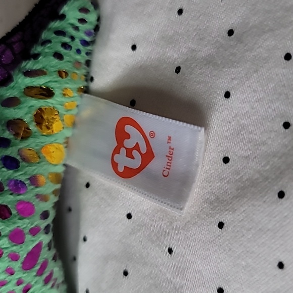 Ty Teenie Beanie Boos Cinder the Dragon Mini Plush - Picture 5 of 5